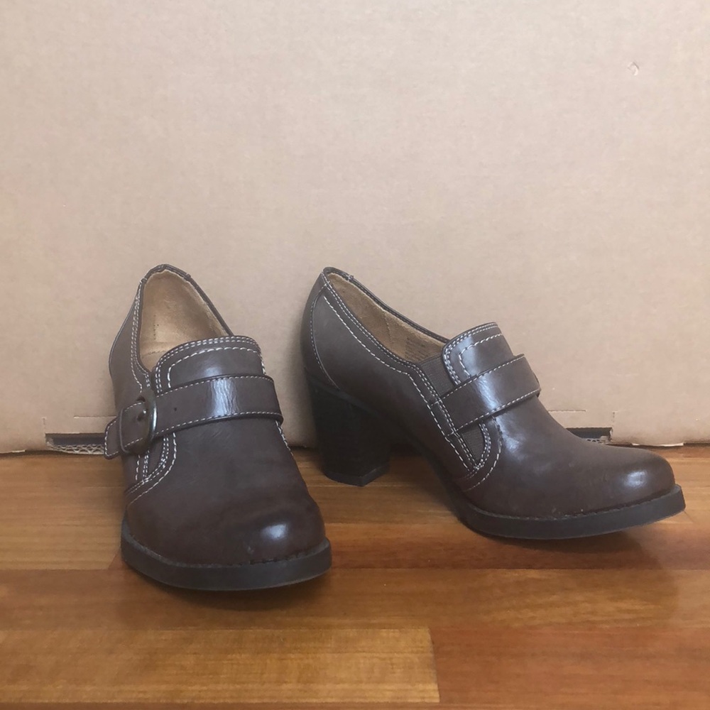 Natural Soul by Naturalizer Brown Bootie Shoes